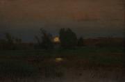 George Inness Moonrise oil painting